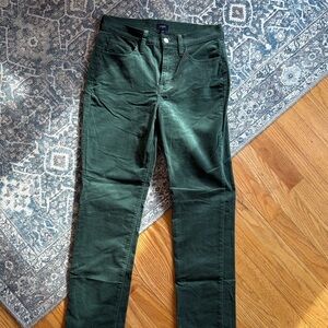 J. Crew Women's Green Straight Leg Pants